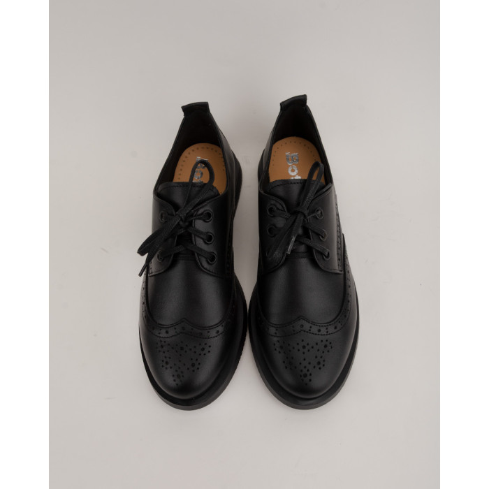 copy of Black leather bound oxfords BOTIMO