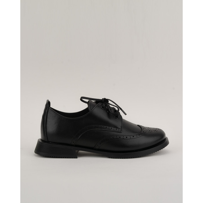 copy of Black leather bound oxfords BOTIMO