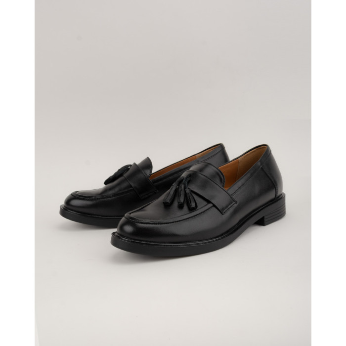Czarne mokasyny skórzane BOTIMO