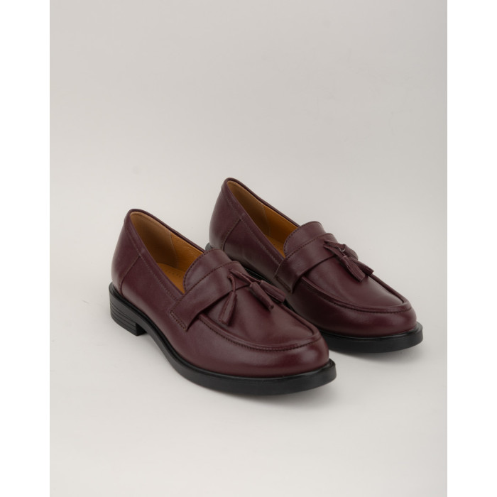 Maroon leather moccasins BOTIMO