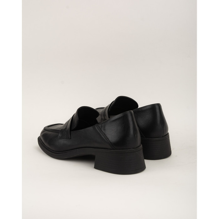 copy of Black leather moccasin with platform BOTIMO