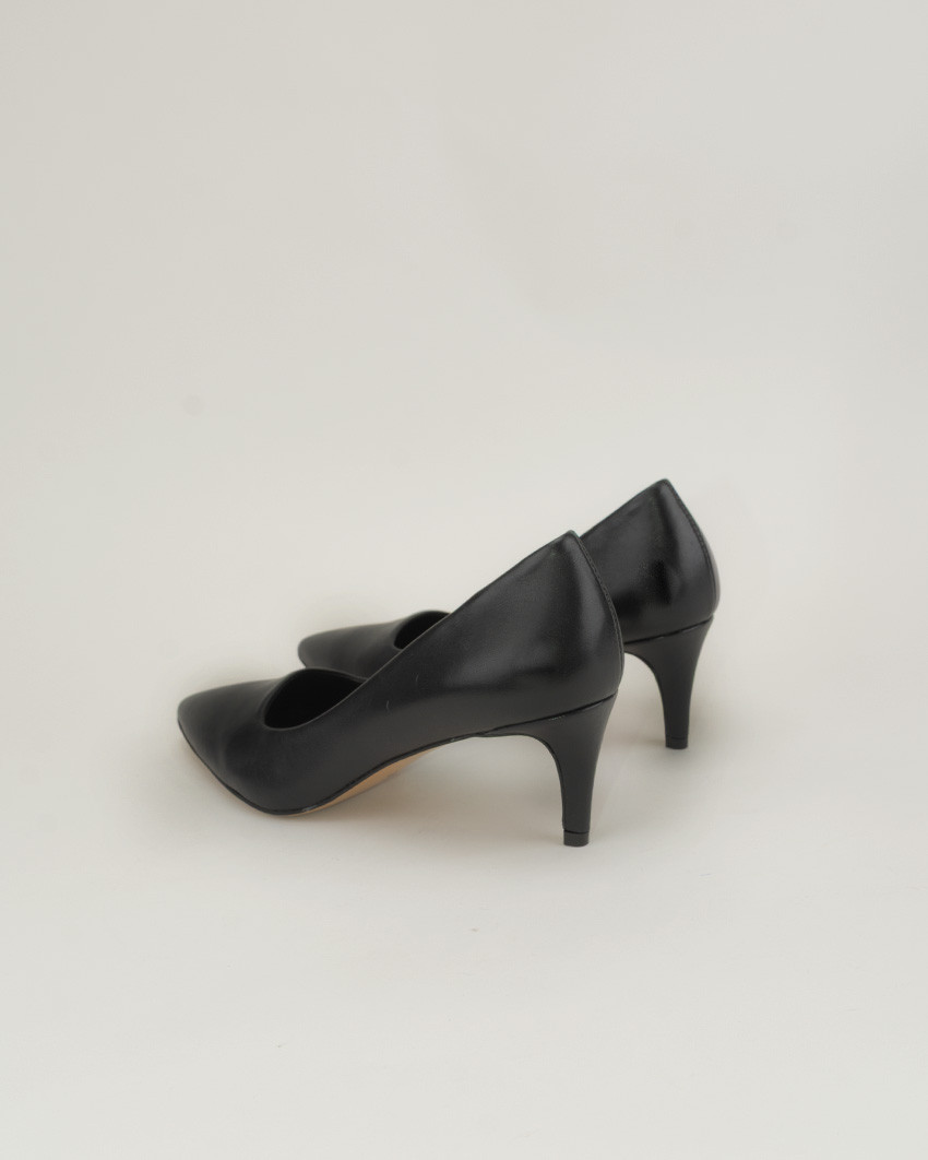 Czarne czółenka NOEL na szpilce, skóra licowa