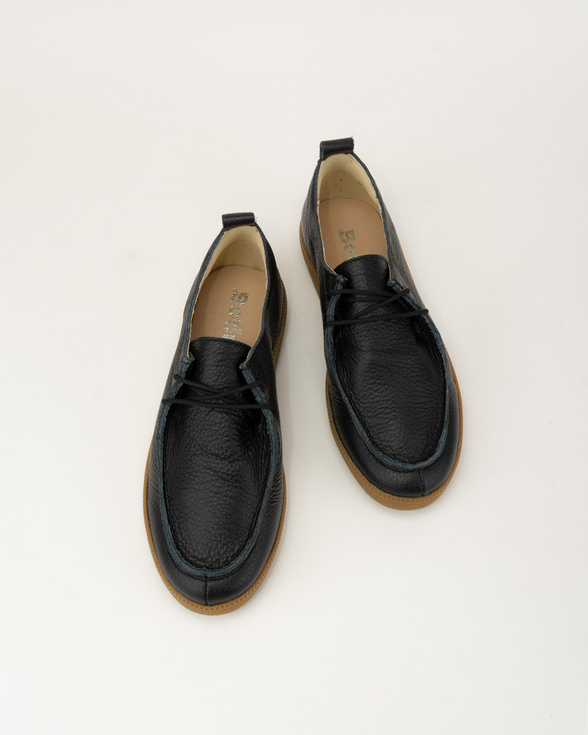 copy of Black leather bound oxfords BOTIMO