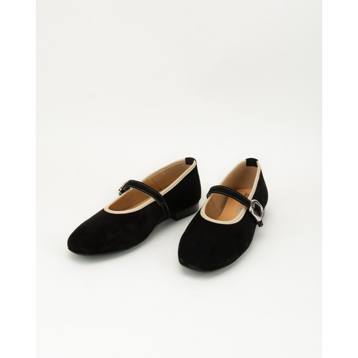 copy of Black lacquered Leah ballerinas with straps