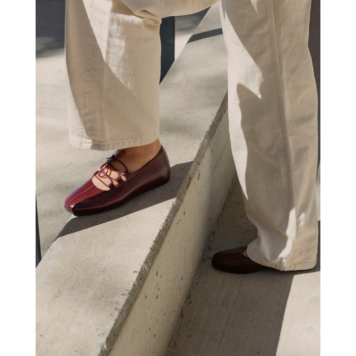 copy of Black lacquered Leah ballerinas with straps