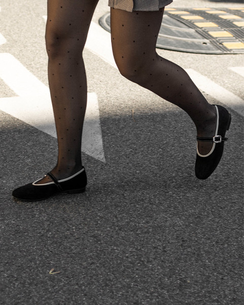 Zamszowe baleriny POLA z...