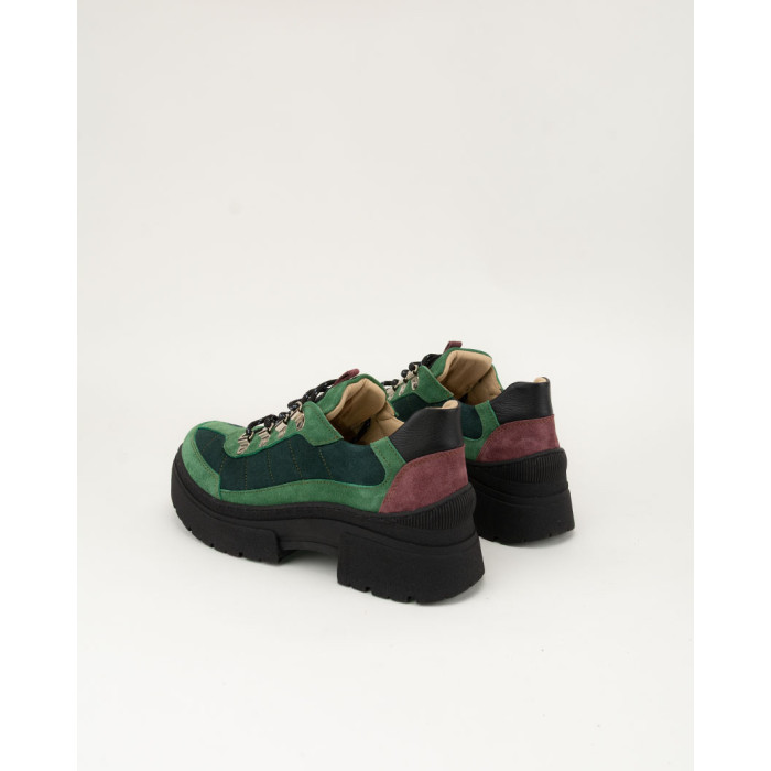 Trapery damskie ELEVE VERDE, zamszowa skóra naturalna