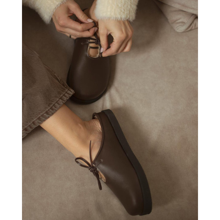 copy of Black lacquered Leah ballerinas with straps