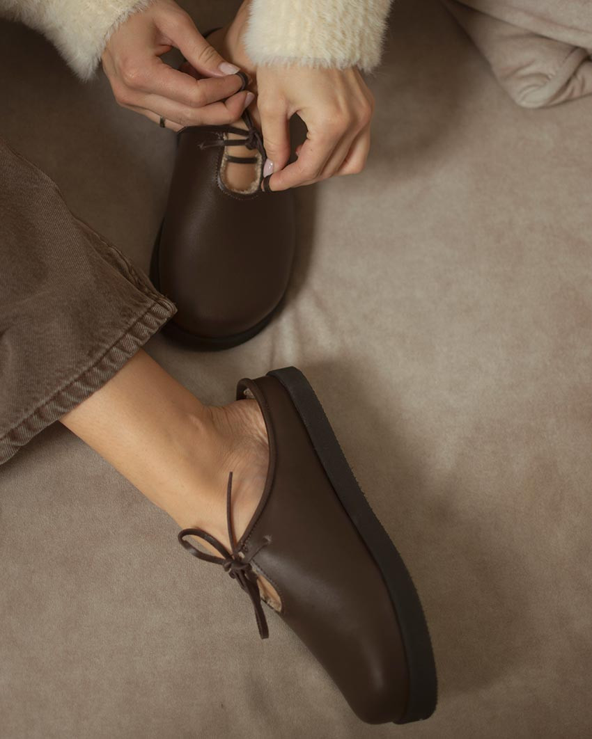 copy of Black lacquered Leah ballerinas with straps