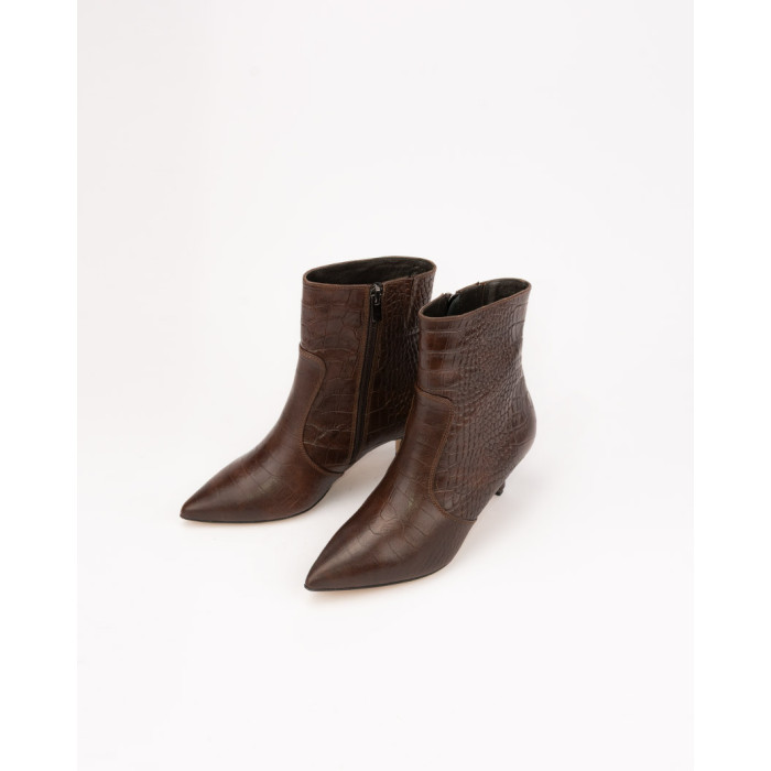 copy of Black boots on 4 cm heel suede leather