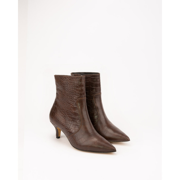 copy of Black boots on 4 cm heel suede leather