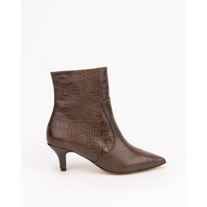 copy of Black boots on 4 cm heel suede leather