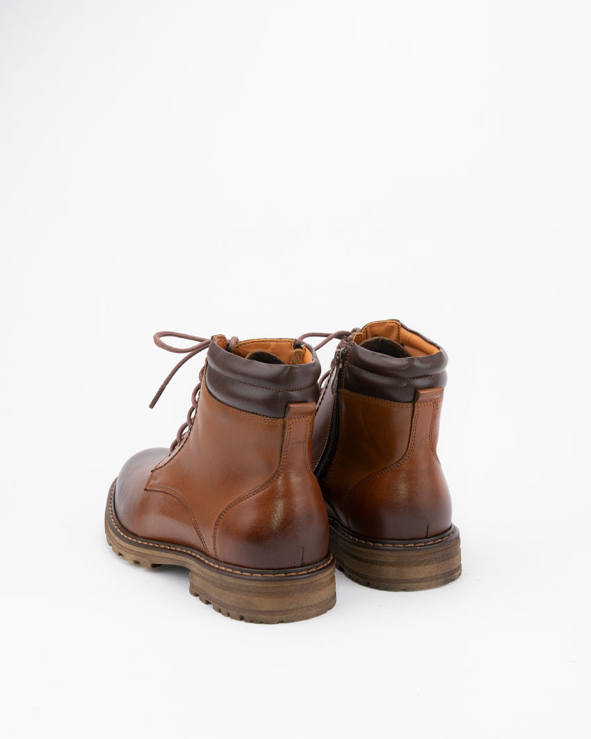 Męskie kozaki BURRY, ocieplane, skóra naturalna