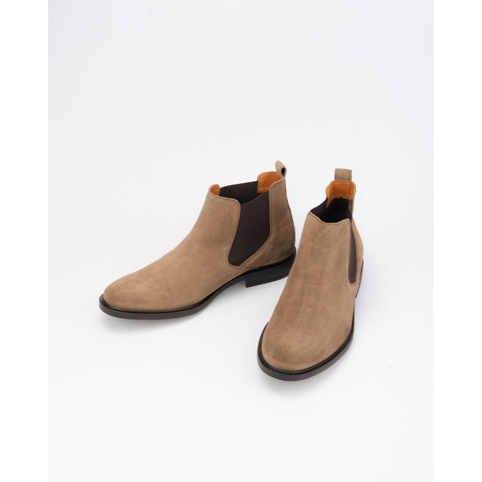 copy of Elegant men's natural leather slippers, brown