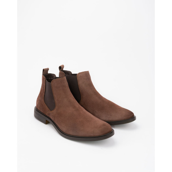 copy of Elegant men's natural leather slippers, brown